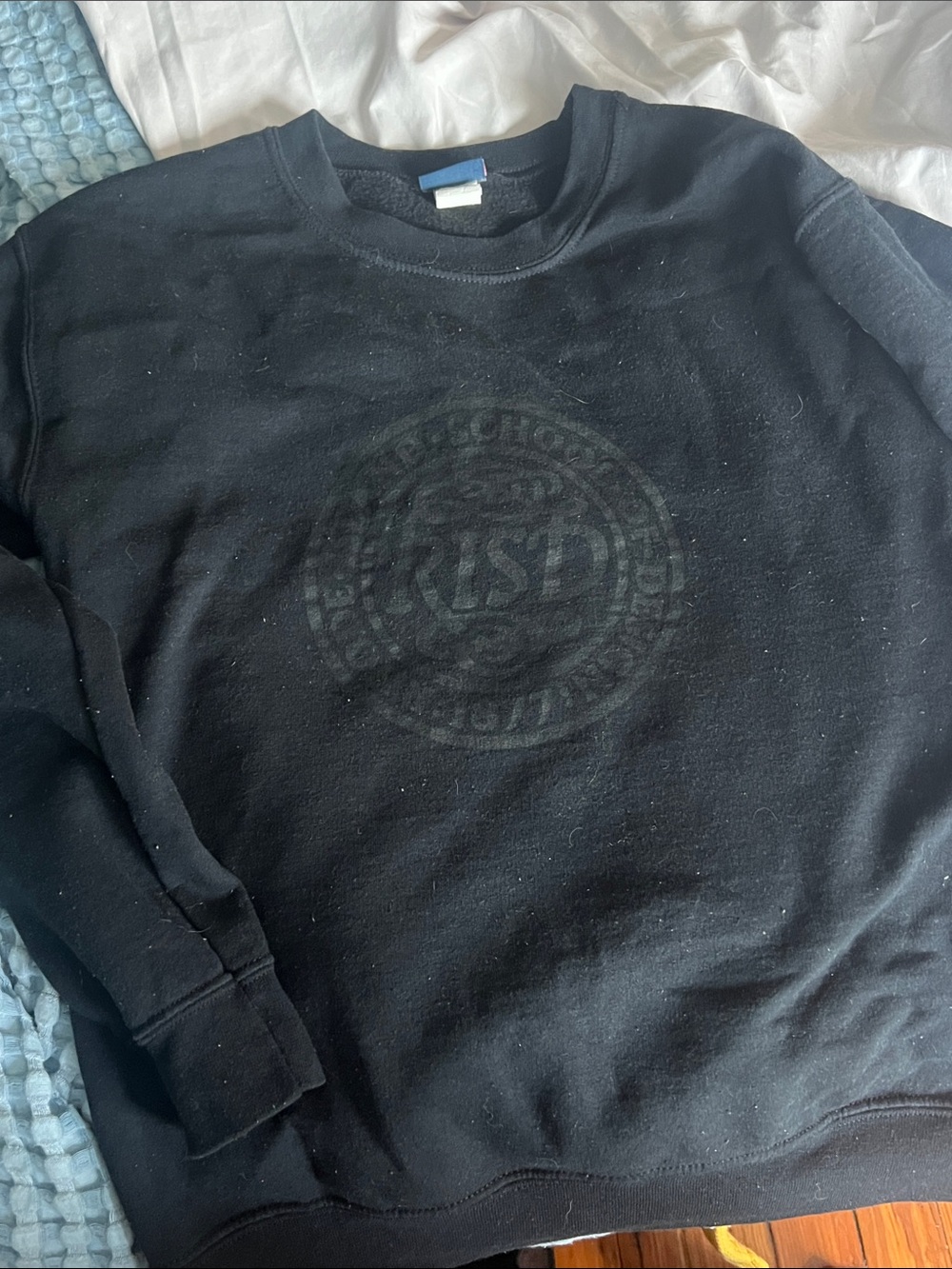 Black on black Crewneck Rhode Island school of design sweatshirt subtle RISD